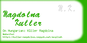 magdolna kuller business card